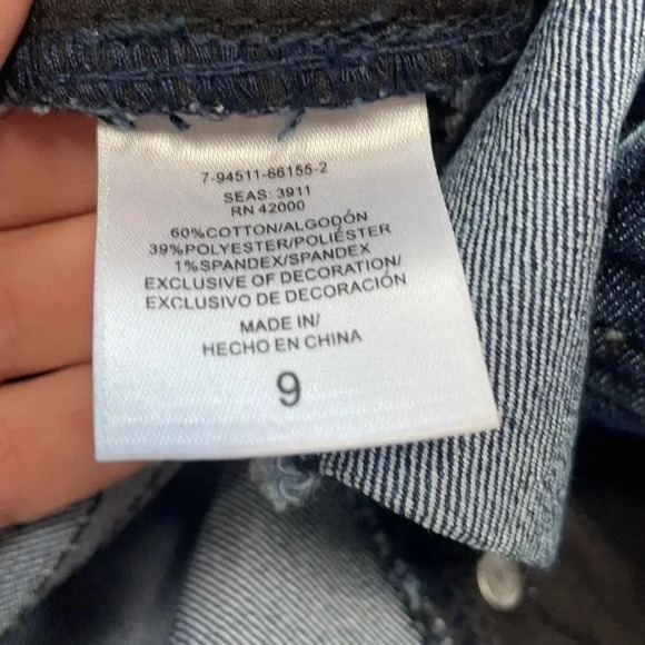 Bongo Jean shorts Juniors size 9 Frayed hem Retro - Picture 3 of 8